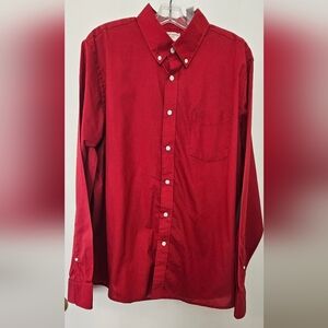 DOCKERS Men’s Dress or Casual Shirt Button Down Red Long Sleeves Size XL/XG